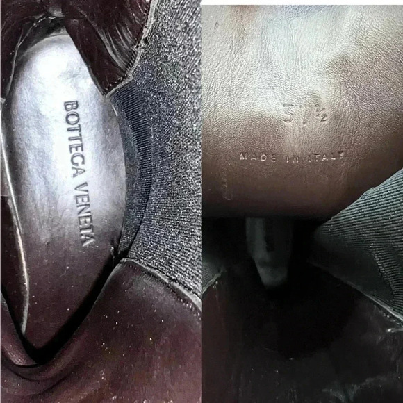 Bottega Veneta Tire Chelsea Boots Size 7.5 Vegan Leather - Picture 4 of 9